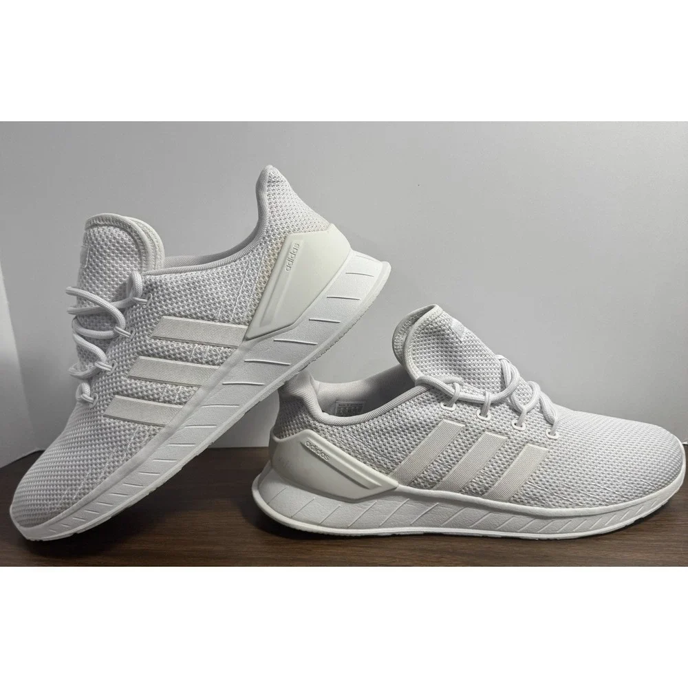 Adidas QUESTAR Flow Running Shoes HO1179 Triple White Size 13